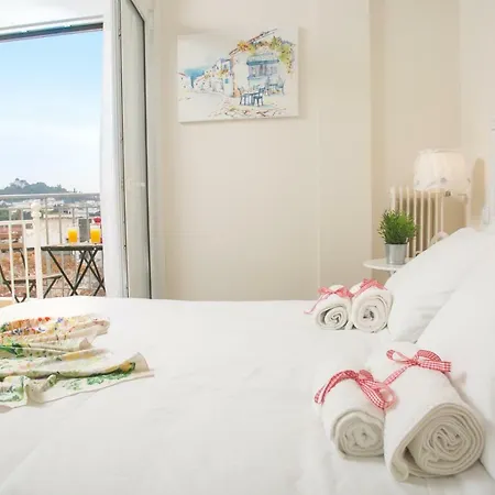 Magnificent Luxury Retrostyle Flat Acropolis View Apartment
