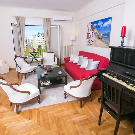Magnificent Luxury Retrostyle Flat Acropolis View Apartment Athens