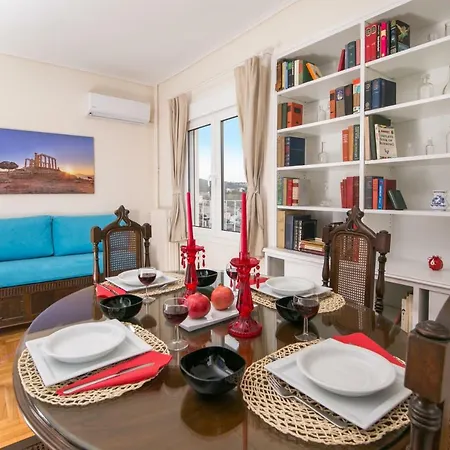 Magnificent Luxury Retrostyle Flat Acropolis View Athens